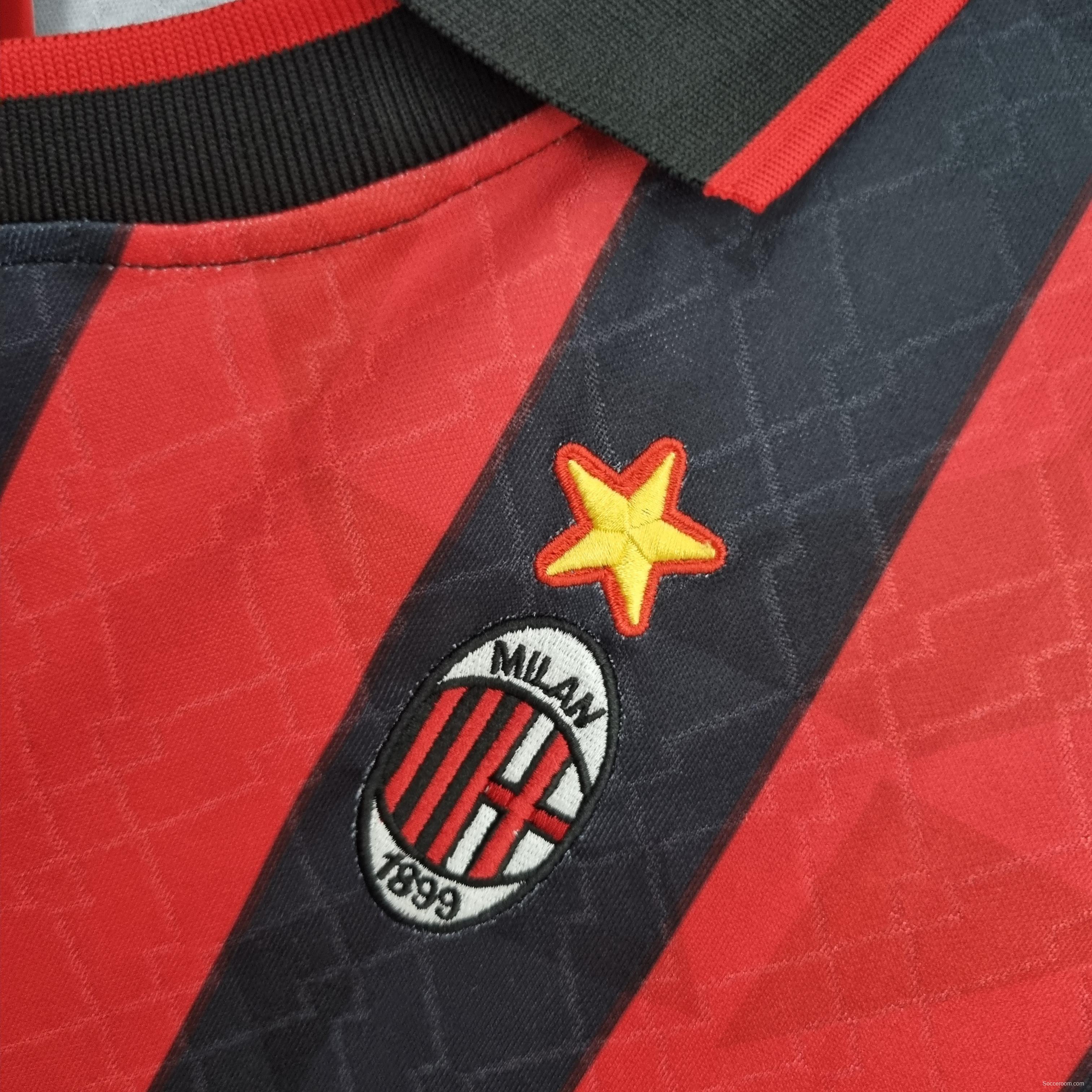 Retro 95/96 AC Milan home Soccer Jersey