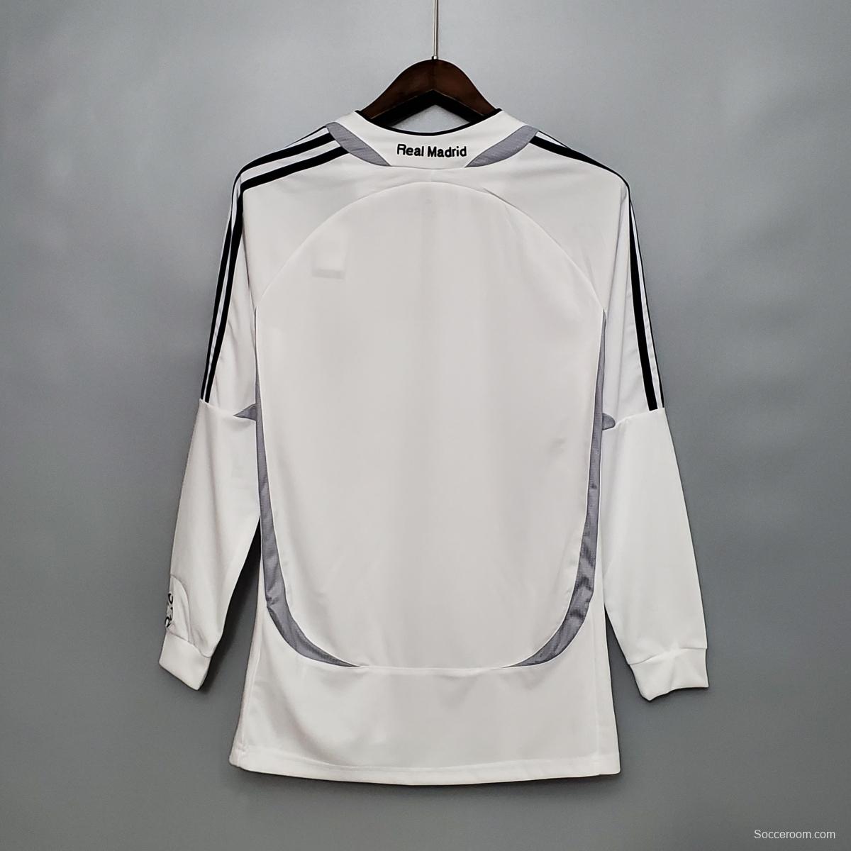 Retro Real Madrid Long sleeve 06/07 home Soccer Jersey