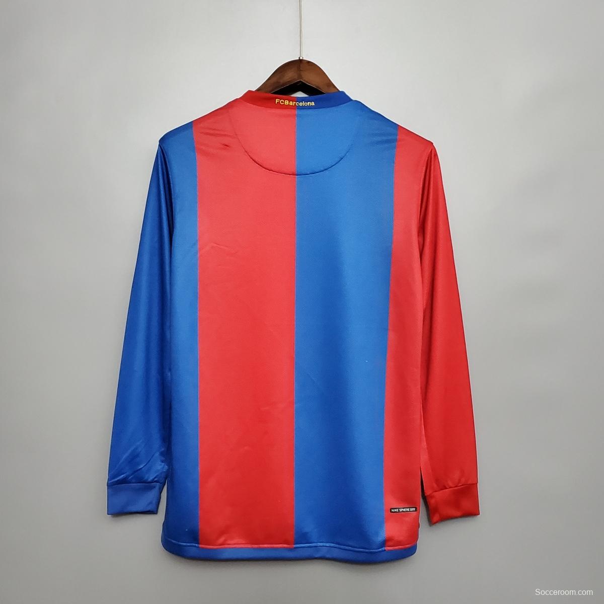 Retro Barcelona 06/07 Long sleeve home Soccer Jersey