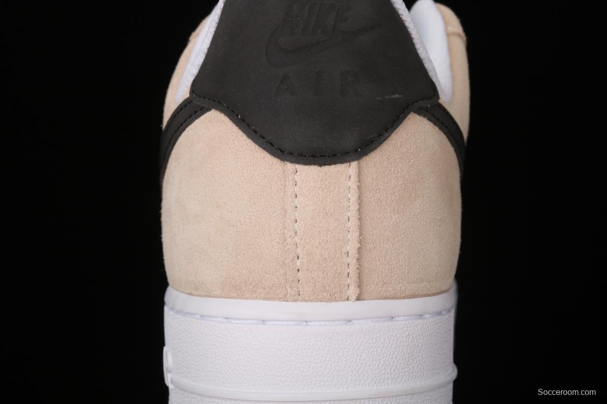 NIKE Air Force 1 Low milk tea white color matching head layer low top casual board shoes BQ8988-100