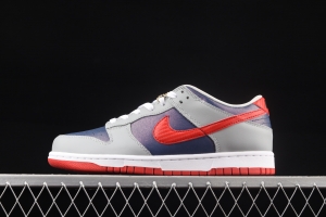 NIKE DUNK Low Samba Japan restricts the sale of Super Blue / Samba Red-Silver leisure sports board shoes CZ2667-400