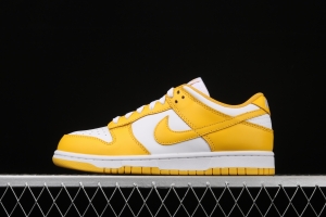 NIKE SB DUNK Low SP Syracuse yellow and white full-head low-top skateboard shoes CU1726-901