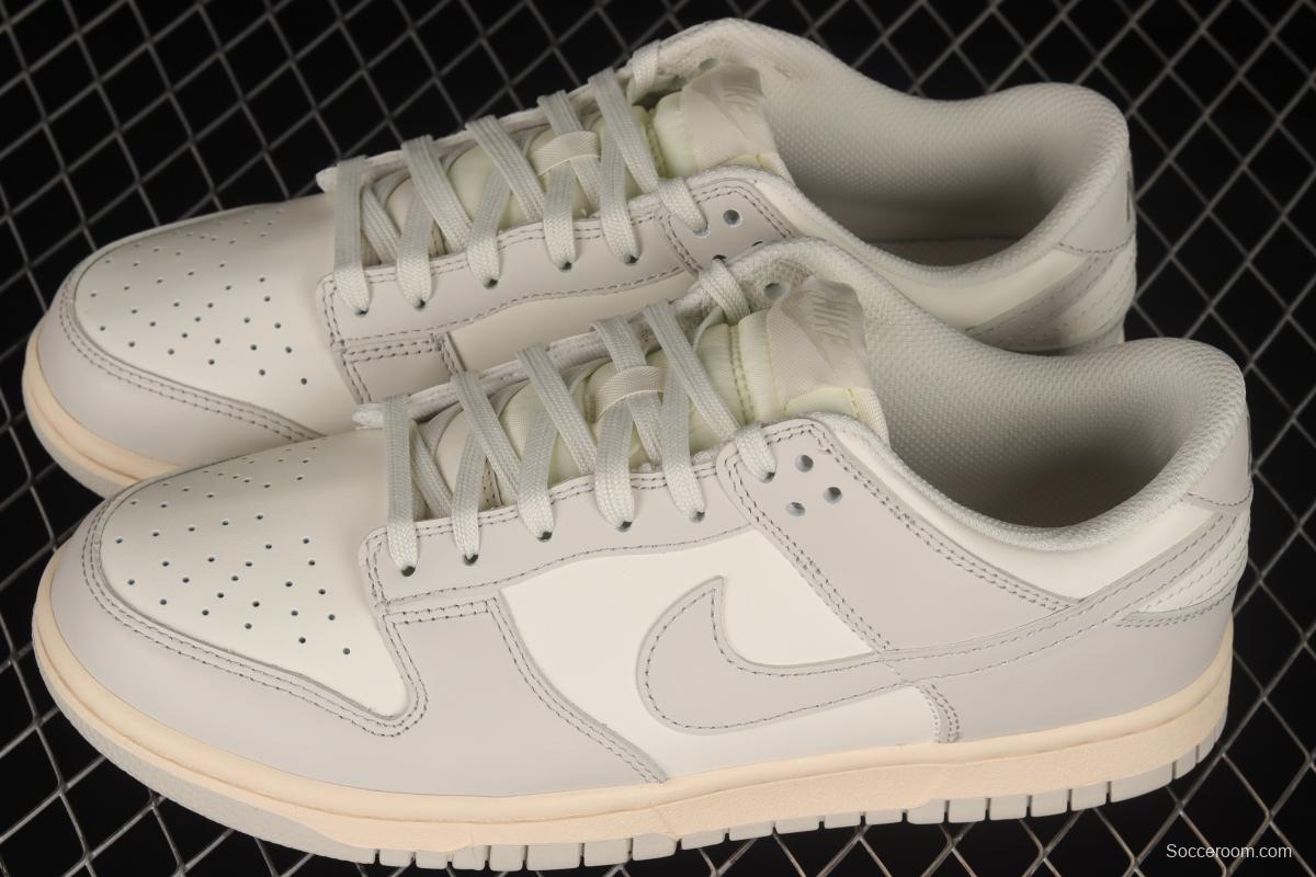 NIKE DUNK Low Bone White Color Matching SB Buckle Backboard Fashion Casual Sneakers DD1503-107