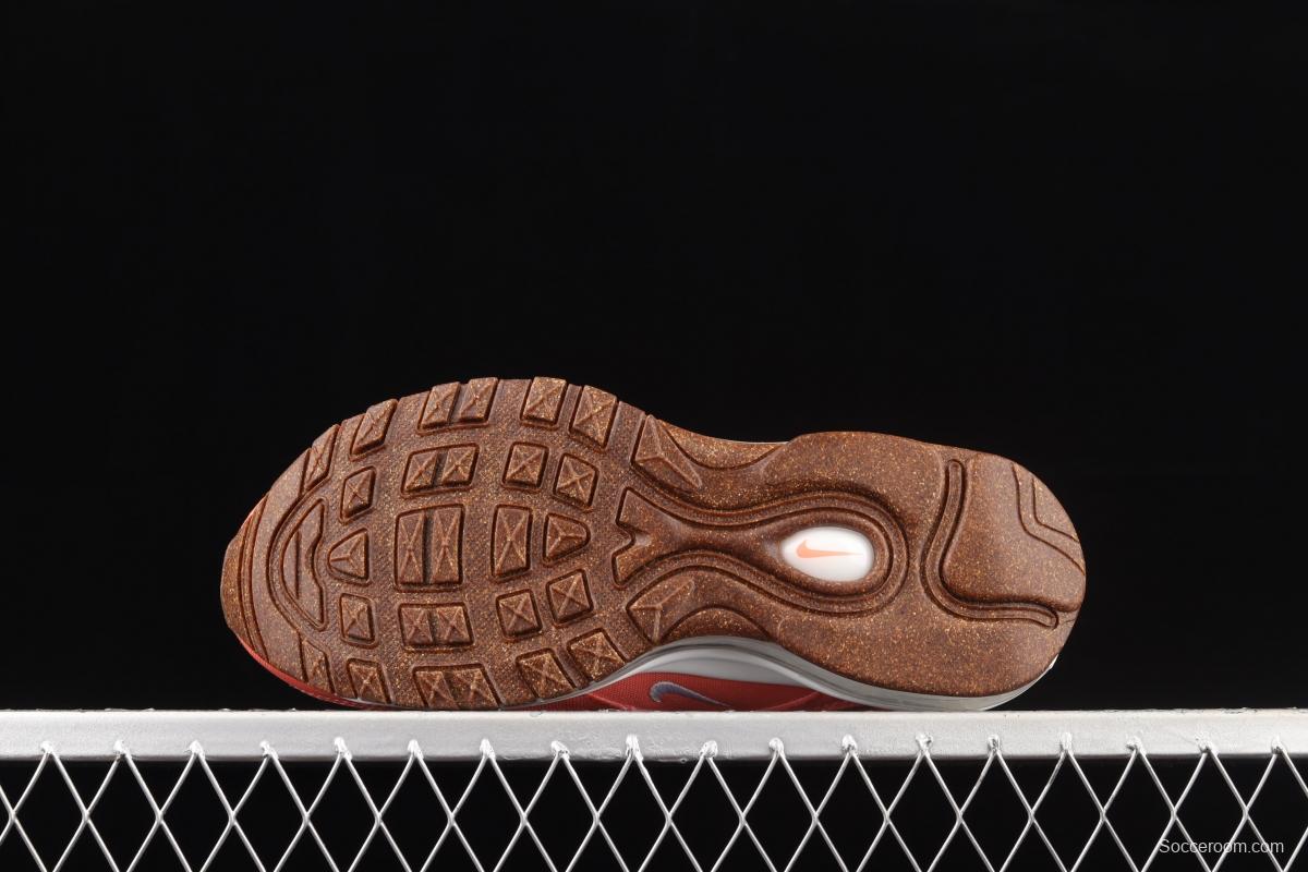 NIKE Air Max 97 SE bullet orange powder embroidered air cushion running shoes DC4012-800