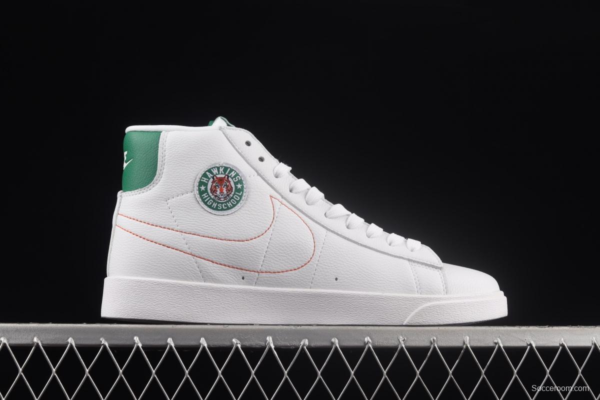 Stranger Things x NIKE Blazer Mid QS HH Trail Blazers high-top leisure sports board shoes CJ6101-100