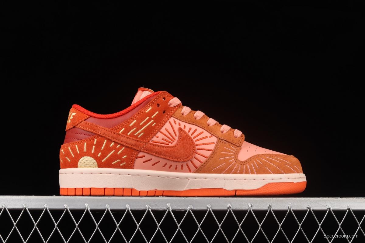 NIKE DUNK Low NH Orange-Crimson sunflower retro low-top leisure sports skateboard shoes DO6723-800