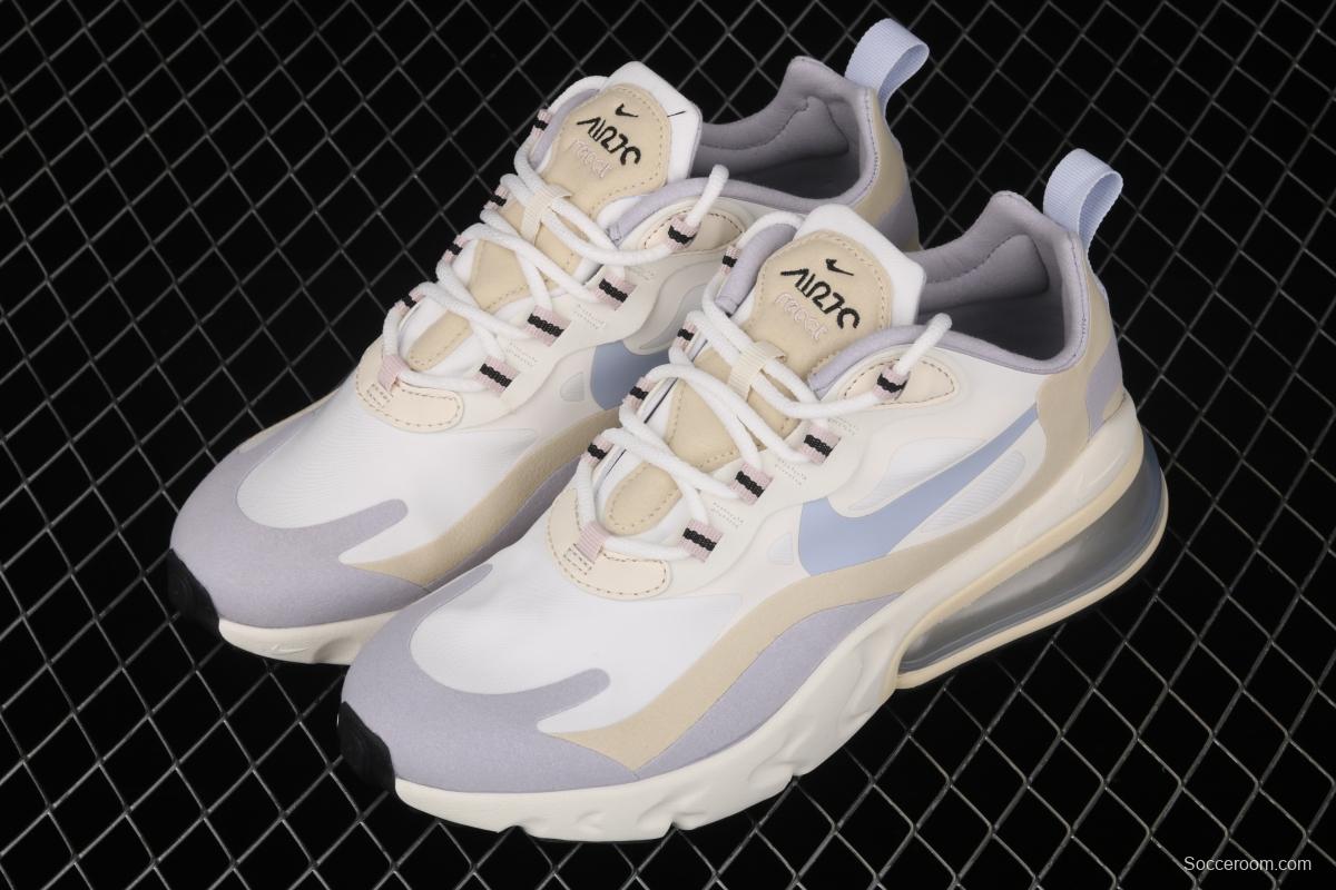 NIKE Air Max 270React new high-frequency mesh function half-palm air cushion running shoes CT1287-100