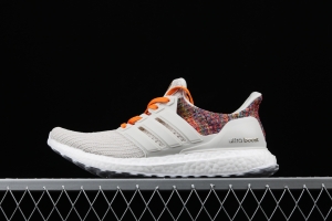 Adidas Ultra Boost 4.0das fourth generation knitted striped gray rainbow UB # limited edition of Guangzhou, a Chinese cultural city