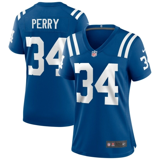 Women's Joe Perry Royal Retired Player Limited Team Jersey
