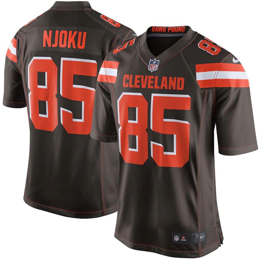 Men's David Njoku Brown Player Limited Team Jersey