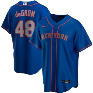 Men's Jacob deGrom Royal Alternate Road 2020 Player Team Jersey