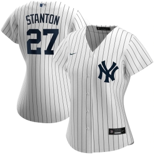 Women's Giancarlo Stanton White Home 2020 Player Team Jersey