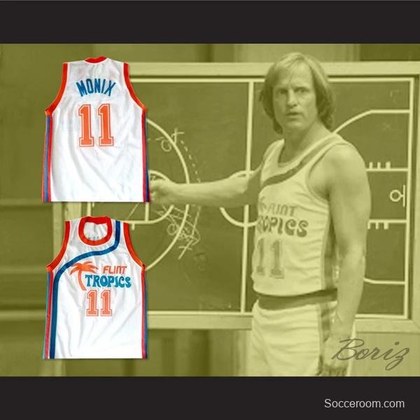 Flint Tropics 11 Ed Monix Basketball Jersey Semi Pro Team