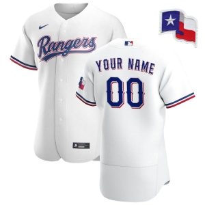 Men's White 2020 Home Authentic Custom Team Jersey