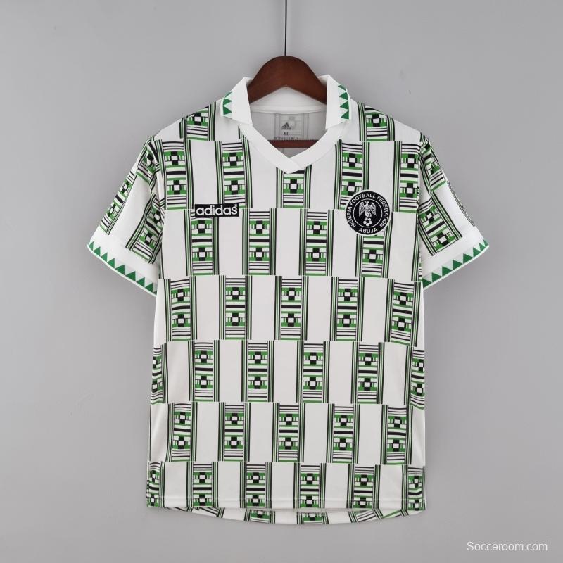 Retro 1994 Nigeria Away Soccer Jersey