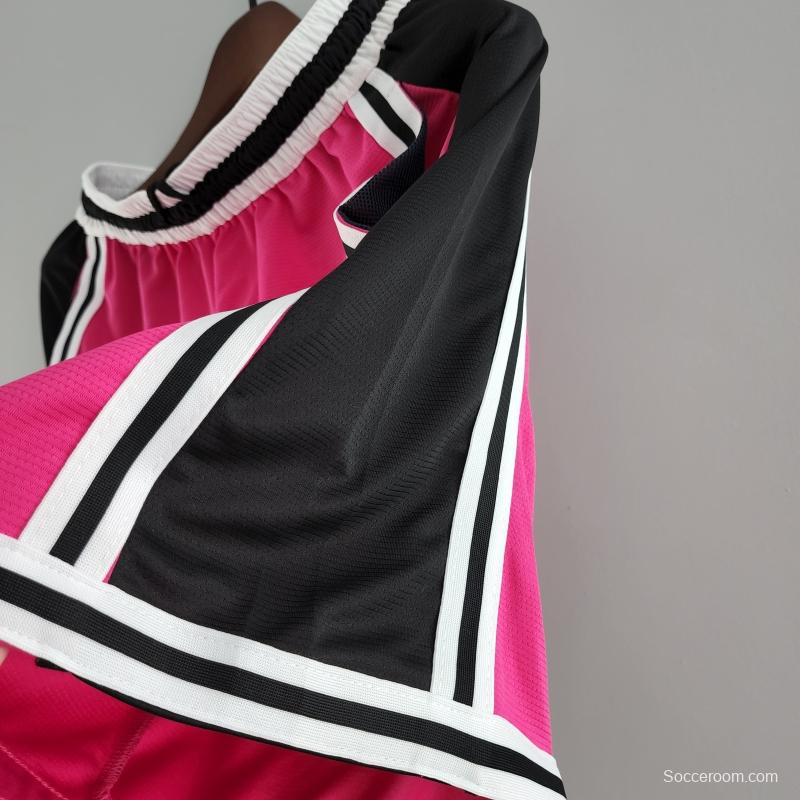 2022 Miami HeatNBA US Training Shorts Pink Black