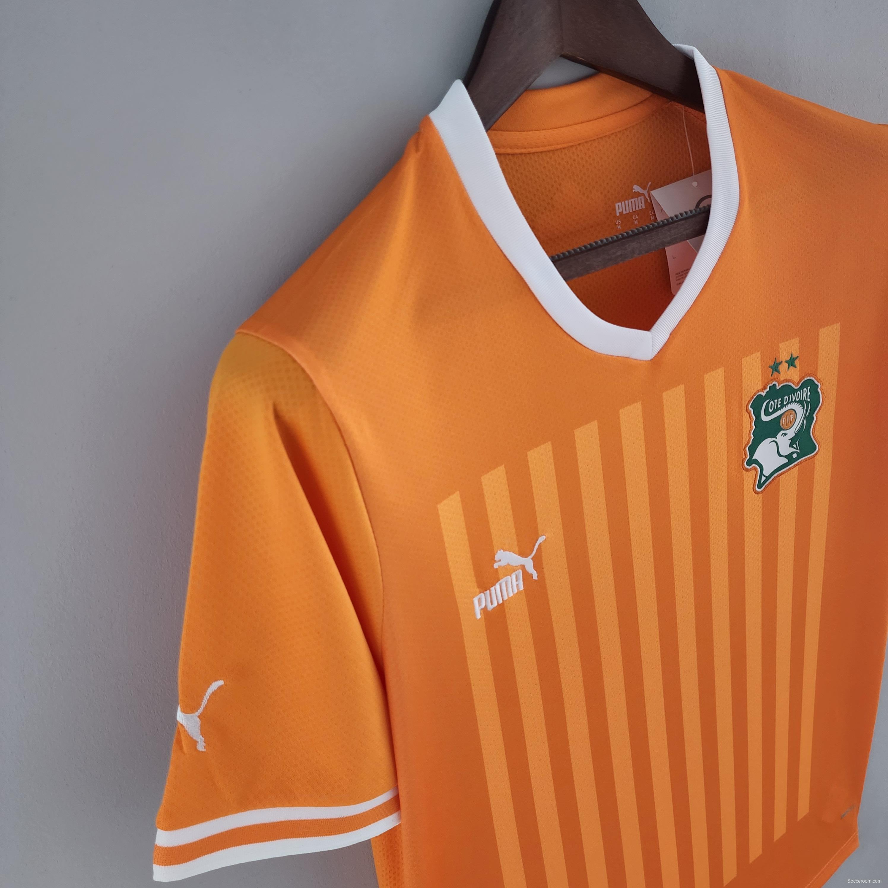 2022 Ivory Coast Home Soccer Jersey