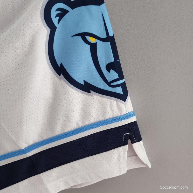 Memphis Grizzlies NBA Shorts White