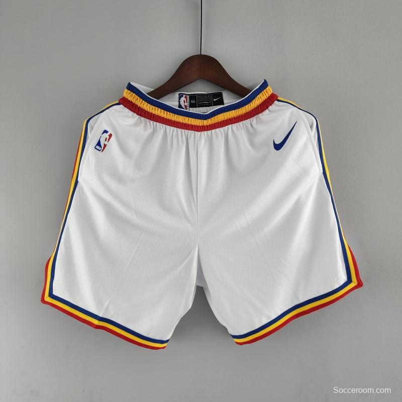 Golden State Warriors NBA Shorts White