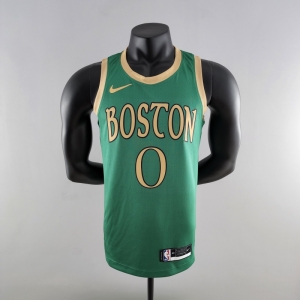 2020 Tatum #0 Boston Celtics City Edition Green NBA Jersey