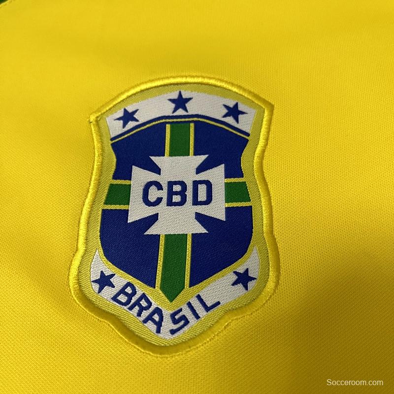 Retro 1978 Brazil Home Soccer Jersey