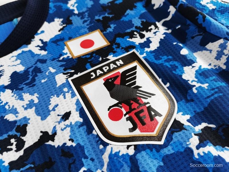 Retro Player Version 2020 Japan Home Soccer Jersey