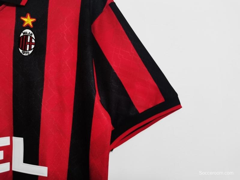 Retro 1995/96 AC Milan Home Soccer Jersey