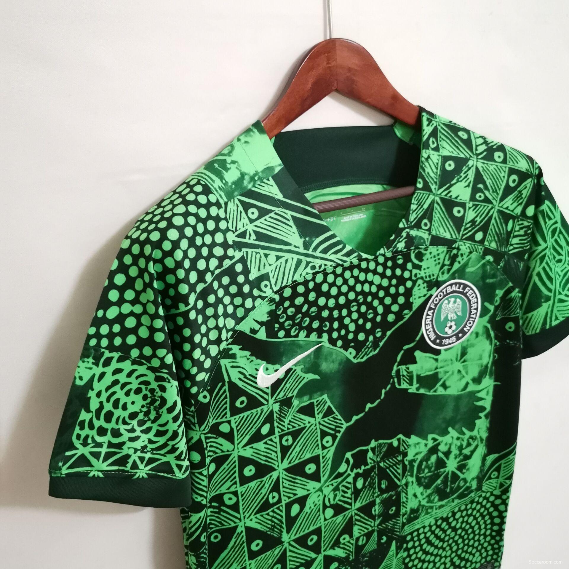 2022 Nigeria Green Training Jersey