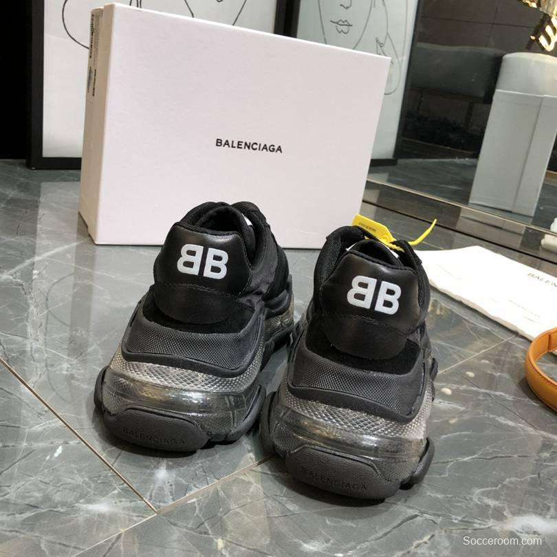 Men/Women Balenciaga Triple S 2.0 Black Sneaker