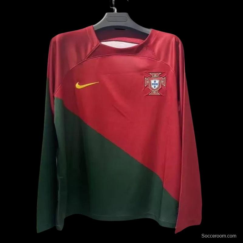 2022 Portugal Home Long Sleeve Jersey