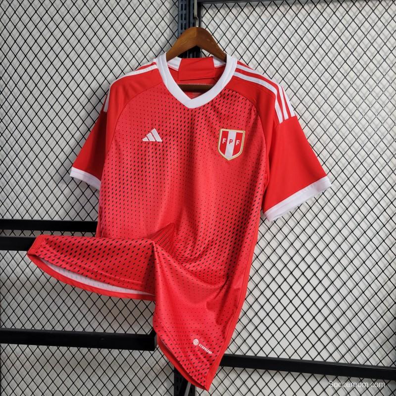 2023 Peru Away Red Jersey