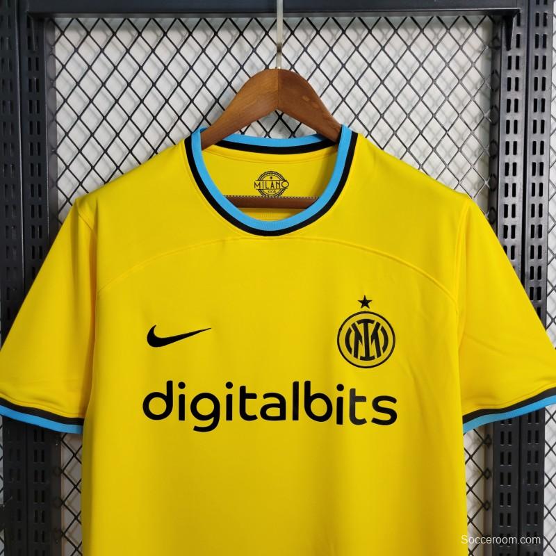 22-23 Inter Milan Third Yellow Jersey