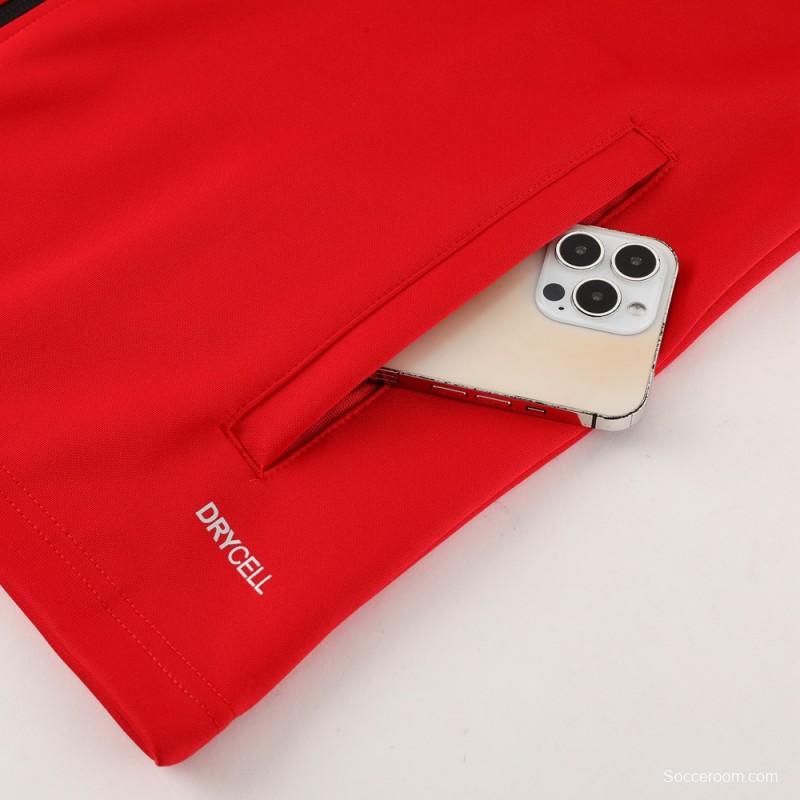 23/24 PUMA Black/Red Full Zipper Hooide Jacket+Pants