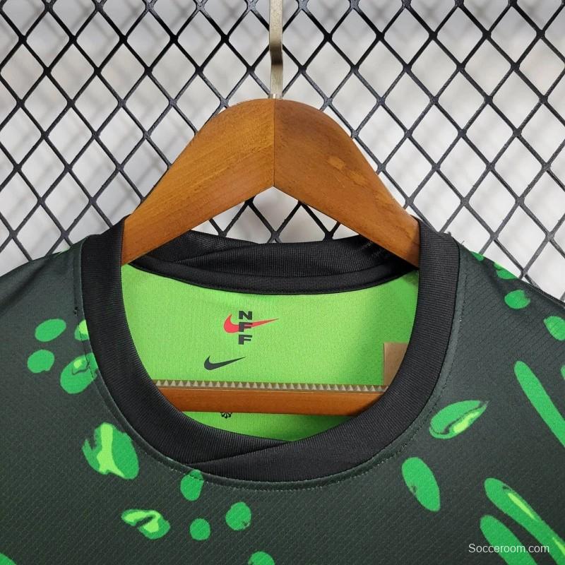 2024 Nigeria Away Green Black Jersey