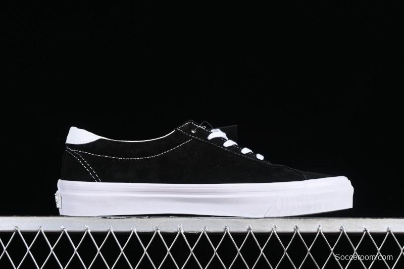 Vans Premium Sport 73 Classic Black & White Suede Low-Top Skate Shoes - VN000CR1BA2
