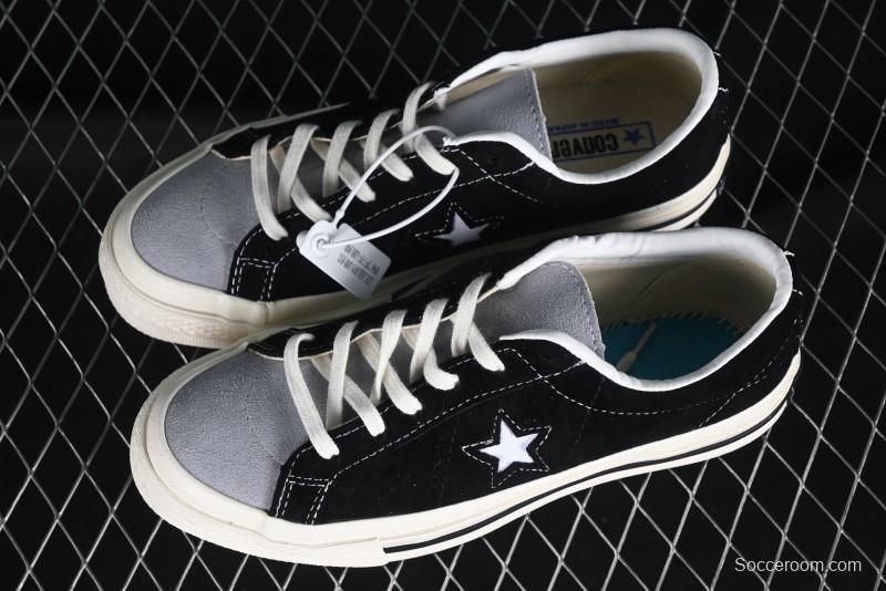 Converse One Star J Vtg Suede Low-Top Casual Sneakers in Black/Grey - M.C3