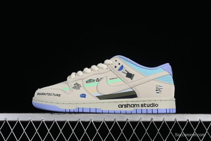 Nike SB Dunk Low Porsche Colorway Low-Top Casual Skateboarding Shoes - MU0232-363