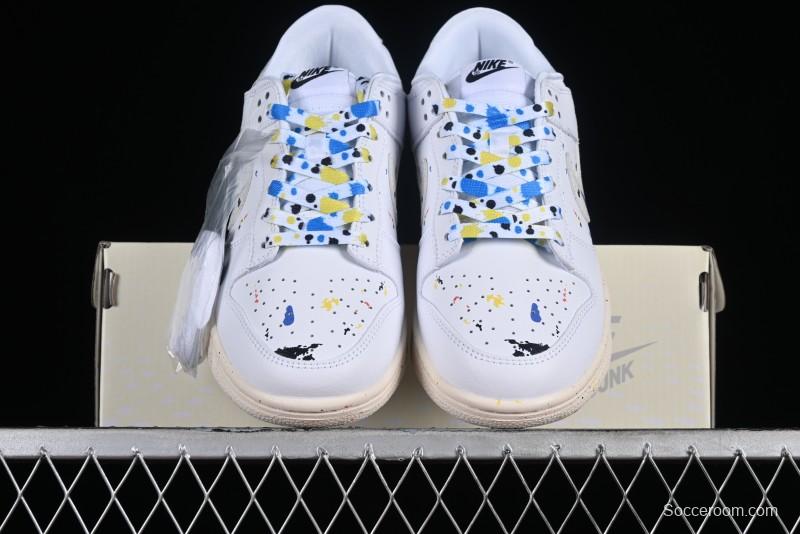 Nike SB Dunk Low Color Ink Splash Anniversary Custom Low-Top Casual Skate Shoes - FC2025-305