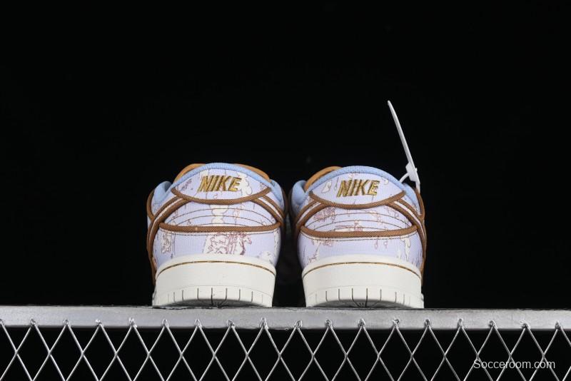 Nike SB Dunk Low Premium "Pastoral Print" Skateboarding Shoes - FN5880-001
