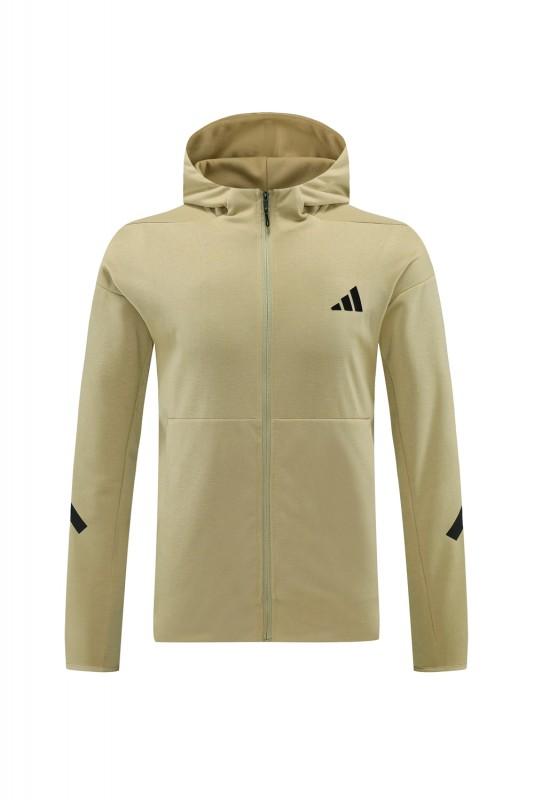 2024 Adidas Yellow Hoodie Full Zipper Jacket +Long Pants