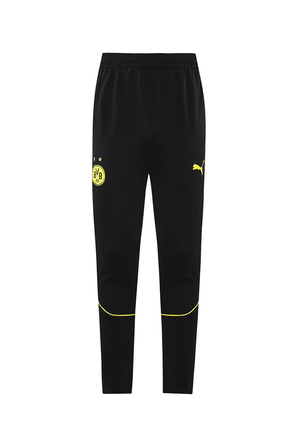 24/25 Borussia Dortmund Black Hoodie Full Zipper Jacket +Long Pants