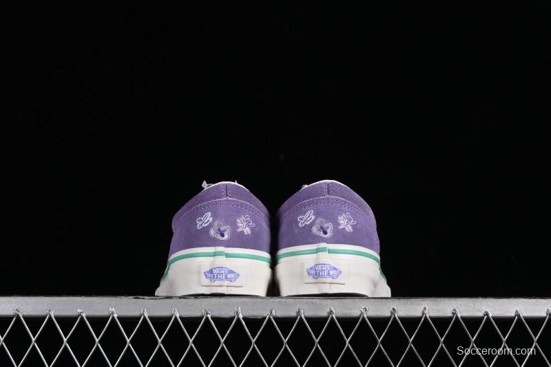 Vans Style 36 Low-Top Skate Shoes with Purple Embroidery - VN000CRPGRN