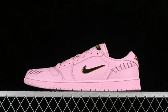 Nike Air Jordan 1 Low "Method of Make" Casual Sneakers with Woven Detailing - FN5032-600