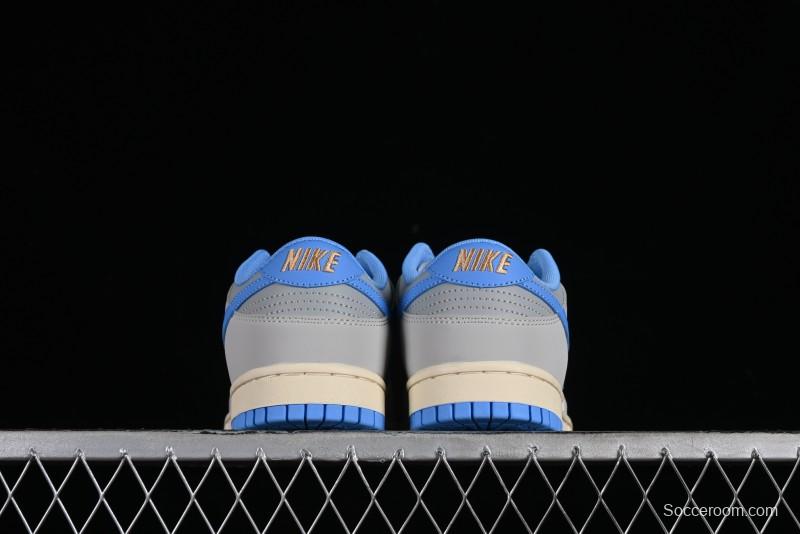 Nike Dunk Low SB "Athletic Department" Grey Blue Leather Skateboarding Shoes - FN7488-133