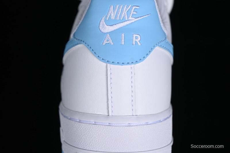 Nike Air Force 1 '07 Low White Blue Casual Sneakers - FQ4296-100