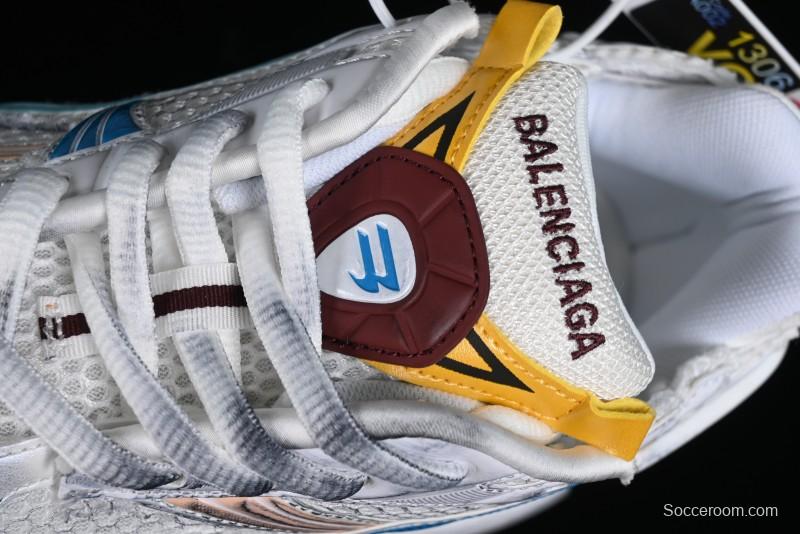 Balenciaga Runner Kith Four Color Retro Casual Sneakers - W3RBMU9754