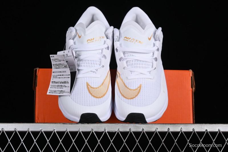 Nike Zoom Rival Fly 3 Lightweight Fabric Comfortable Cushioned Anti-Slip Low-Top Casual Running Shoes - CT2405-100