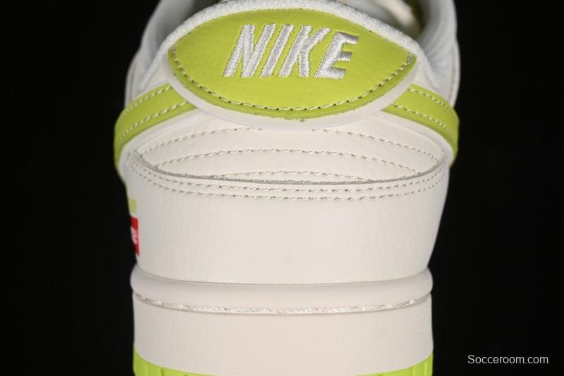 Nike SB Dunk Low Supreme Stone Island Collaboration - Fluorescent Beige Anniversary High-End Custom Low-Top Casual Skate Shoes - BB9866-005