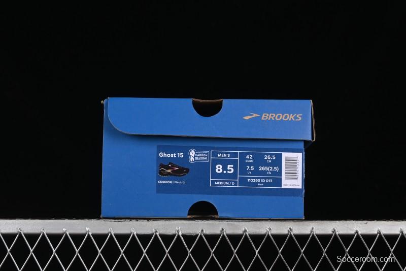 Brooks Ghost 15 Low-Cut Breathable Cushioned Support Running Shoes - 1103931D013