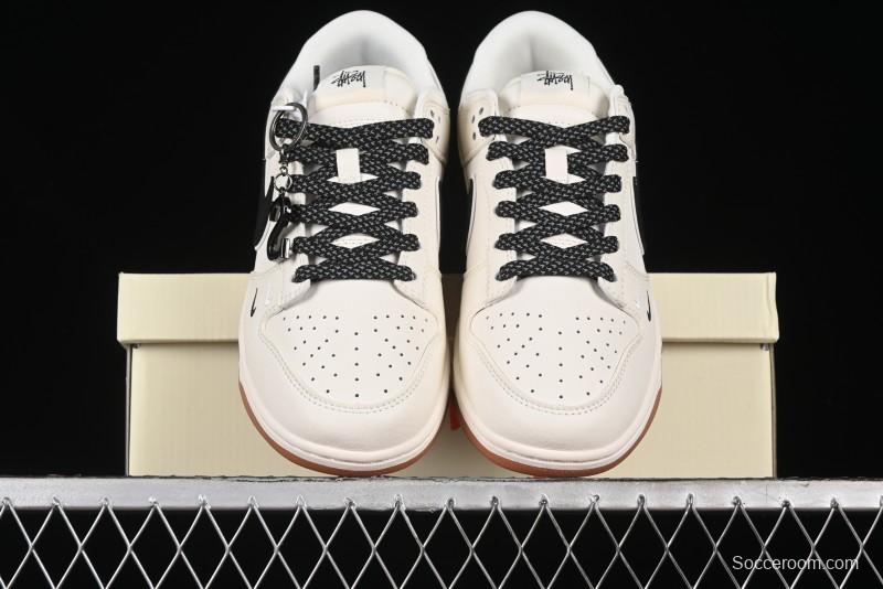 Nike SB Dunk Low Stussy Anniversary Edition Custom Premium Low-Top Skate Shoes - DQ1098-385